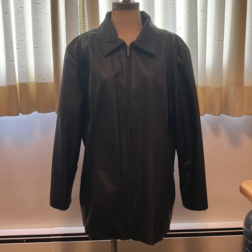 Women's leather coat